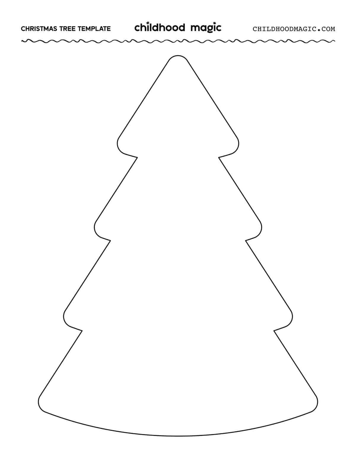christmas tree outline - childhood magic